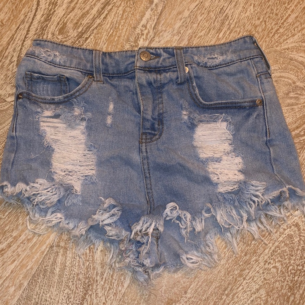 Wild fable denim high waist shorts size 4
